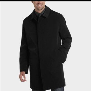 Black Joseph Abboud Trench Coat - Size Small